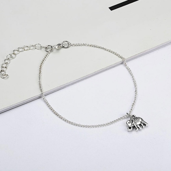 NWT🎉 Beautiful Elephant Anklet Ancient Silver - Picture 4 of 6